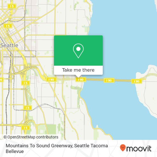 Mapa de Mountains To Sound Greenway, Seattle, WA 98144