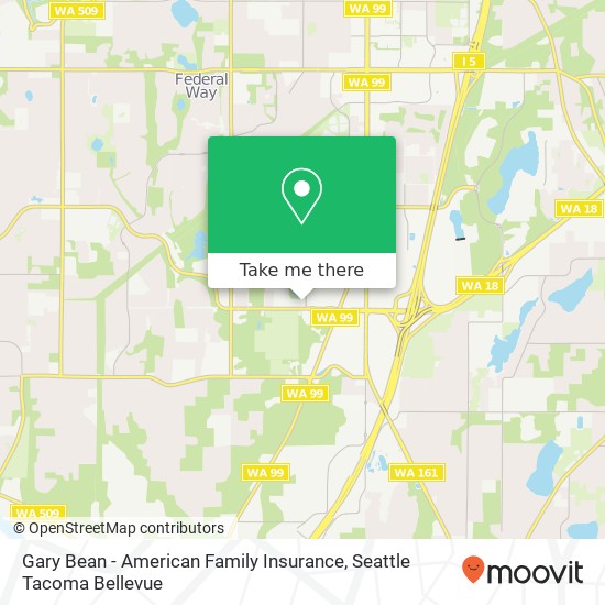 Gary Bean - American Family Insurance, 34709 9th Ave S map