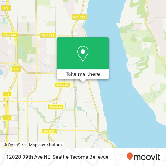 Mapa de 12028 39th Ave NE, Seattle, WA 98125