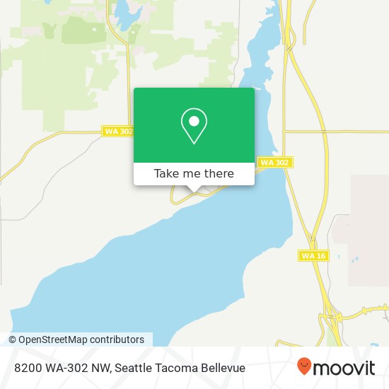 Mapa de 8200 WA-302 NW, Gig Harbor, WA 98329