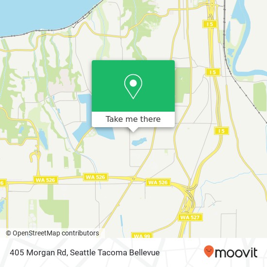 Mapa de 405 Morgan Rd, Everett, WA 98203