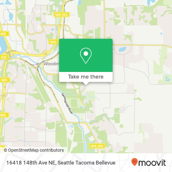 Mapa de 16418 148th Ave NE, Woodinville, WA 98072