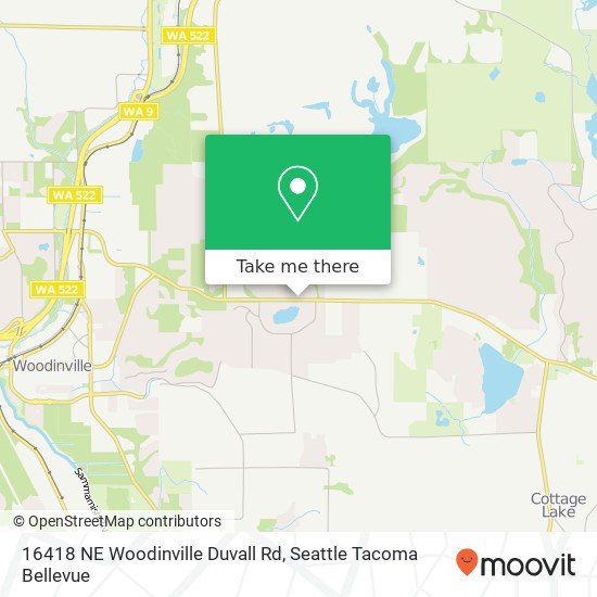 Mapa de 16418 NE Woodinville Duvall Rd, Woodinville, WA 98072