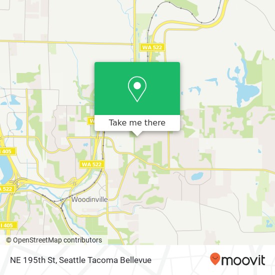 Mapa de NE 195th St, Woodinville, WA 98072