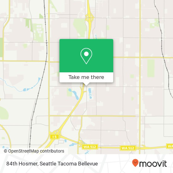 Mapa de 84th Hosmer, Lakewood, WA 98409