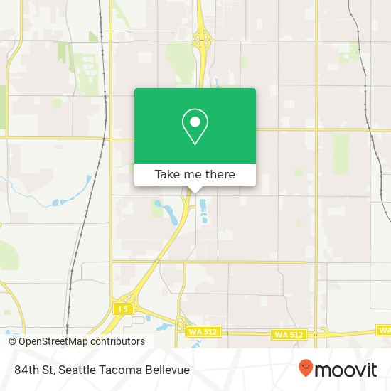 Mapa de 84th St, Lakewood, WA 98409