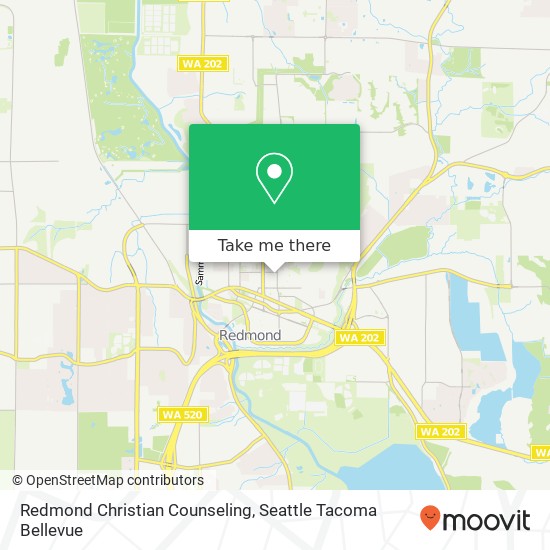 Mapa de Redmond Christian Counseling, 8195 166th Ave NE