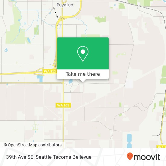 Mapa de 39th Ave SE, Puyallup, WA 98374