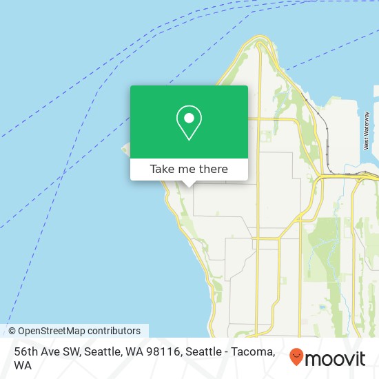 56th Ave SW, Seattle, WA 98116 map