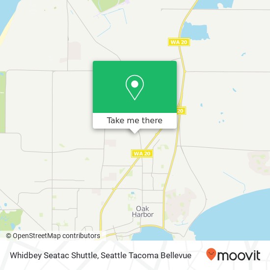 Mapa de Whidbey Seatac Shuttle