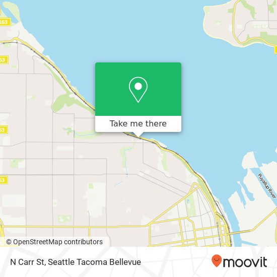 Mapa de N Carr St, Tacoma, WA 98403
