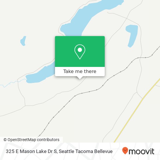 Mapa de 325 E Mason Lake Dr S, Grapeview, WA 98546