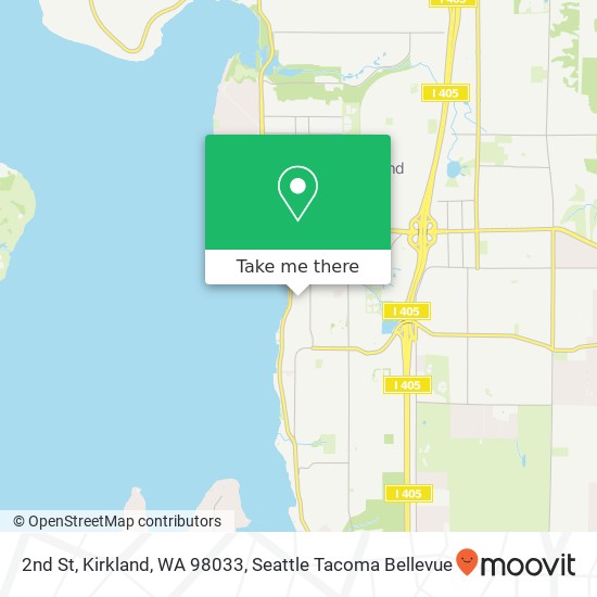 Mapa de 2nd St, Kirkland, WA 98033