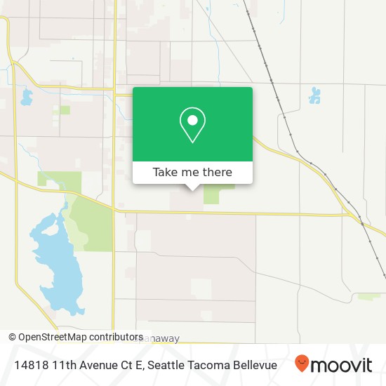 Mapa de 14818 11th Avenue Ct E, Tacoma, WA 98445