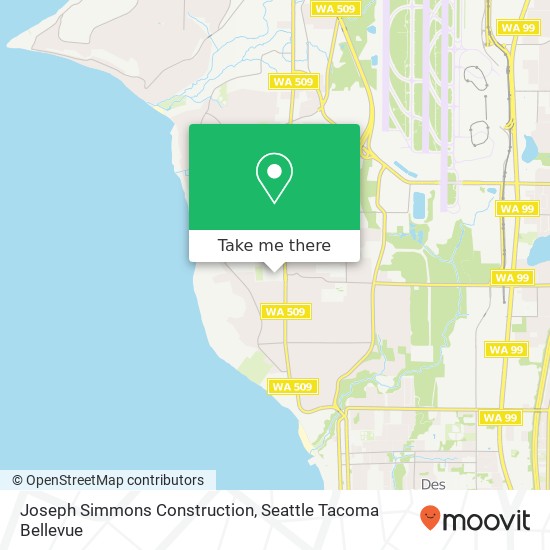 Mapa de Joseph Simmons Construction