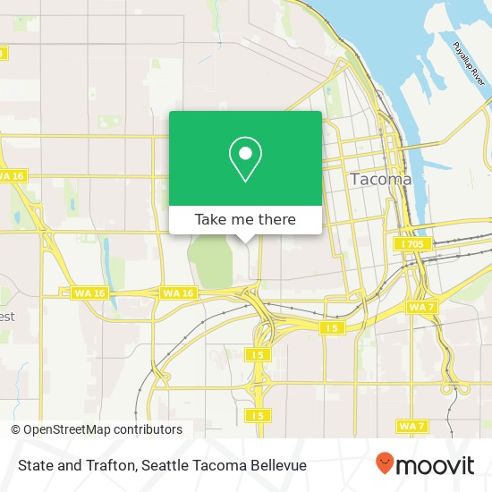 Mapa de State and Trafton, Tacoma, WA 98405