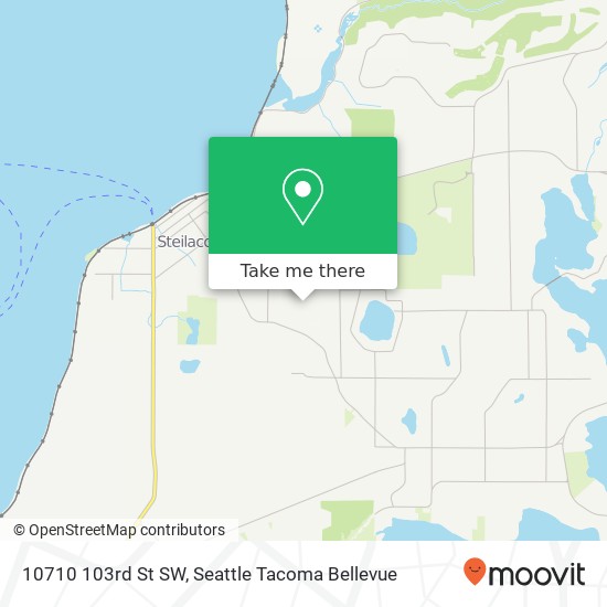 Mapa de 10710 103rd St SW, Lakewood, WA 98498