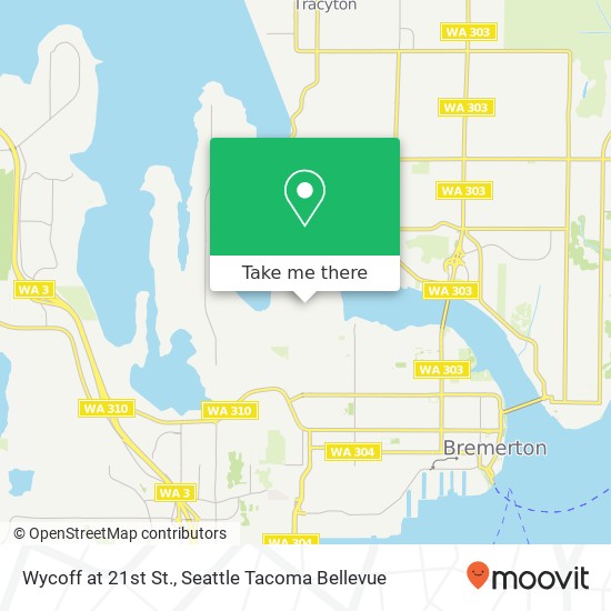 Mapa de Wycoff at 21st St.