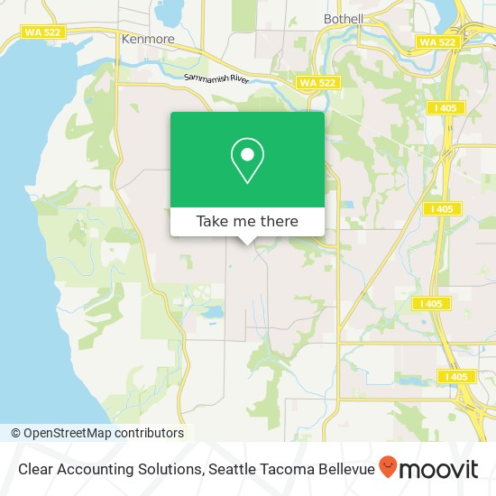 Mapa de Clear Accounting Solutions, 8618 NE 143rd St