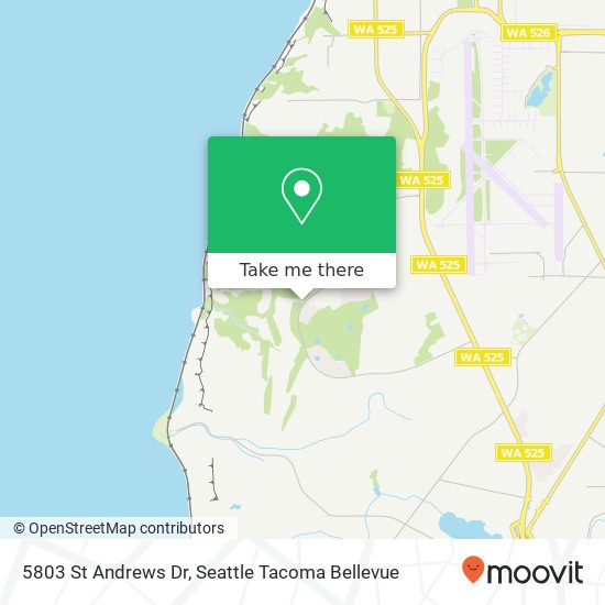 Mapa de 5803 St Andrews Dr, Mukilteo, WA 98275