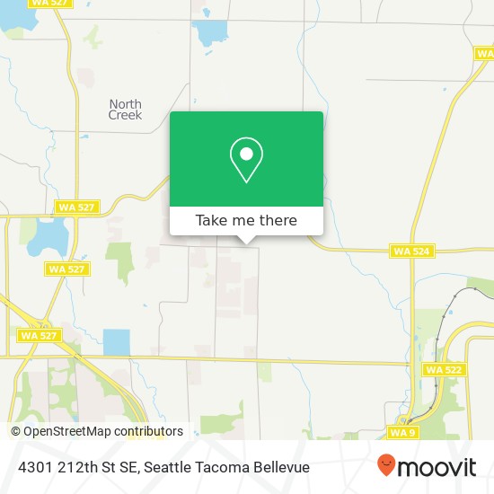 Mapa de 4301 212th St SE, Bothell, WA 98021