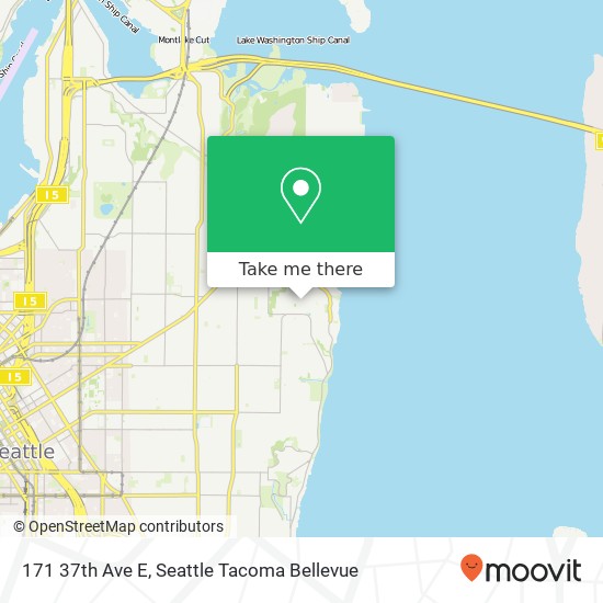 Mapa de 171 37th Ave E, Seattle, WA 98112