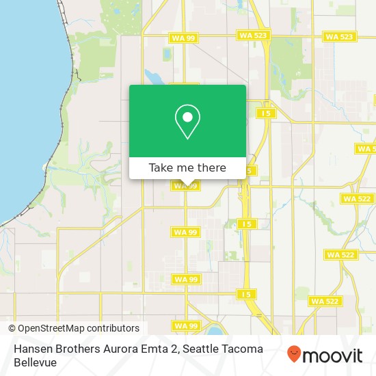 Mapa de Hansen Brothers Aurora Emta 2, 10750 Aurora Ave N