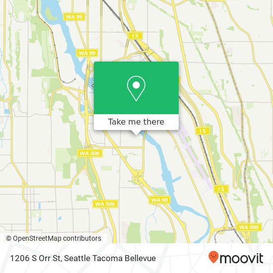 Mapa de 1206 S Orr St, Seattle, WA 98108