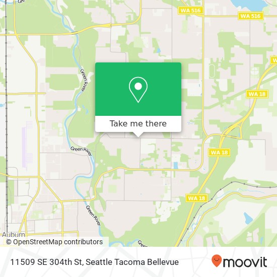 Mapa de 11509 SE 304th St, Auburn, WA 98092