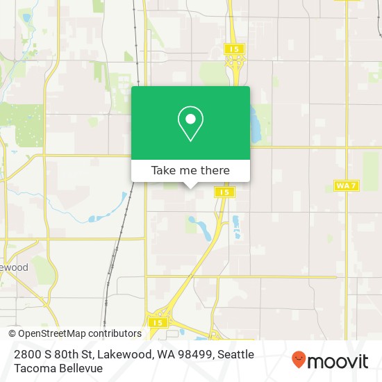 2800 S 80th St, Lakewood, WA 98499 map