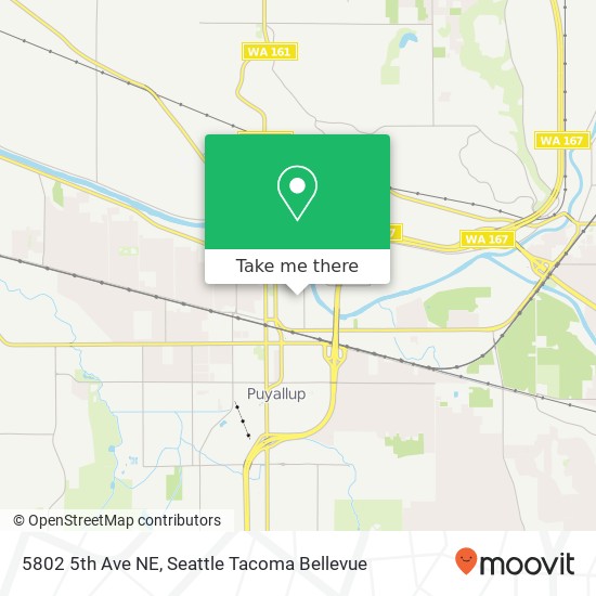 Mapa de 5802 5th Ave NE, Puyallup, WA 98372