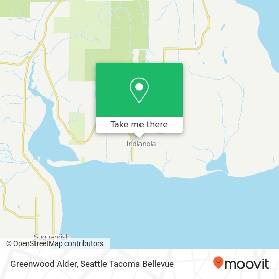 Mapa de Greenwood Alder, Indianola, WA 98342