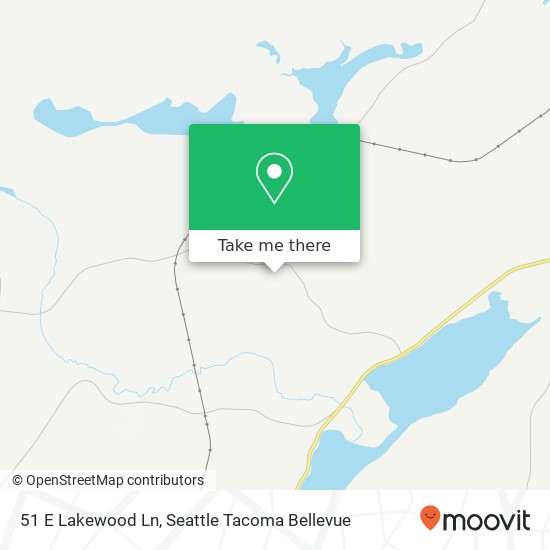 Mapa de 51 E Lakewood Ln, Shelton, WA 98584