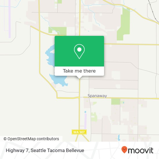 Mapa de Highway 7, Spanaway, WA 98387