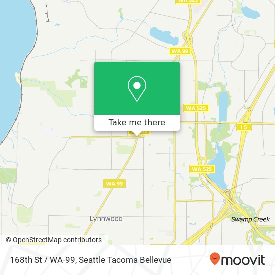 168th St / WA-99, Lynnwood, WA 98037 map