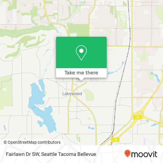 Mapa de Fairlawn Dr SW, Lakewood, WA 98499
