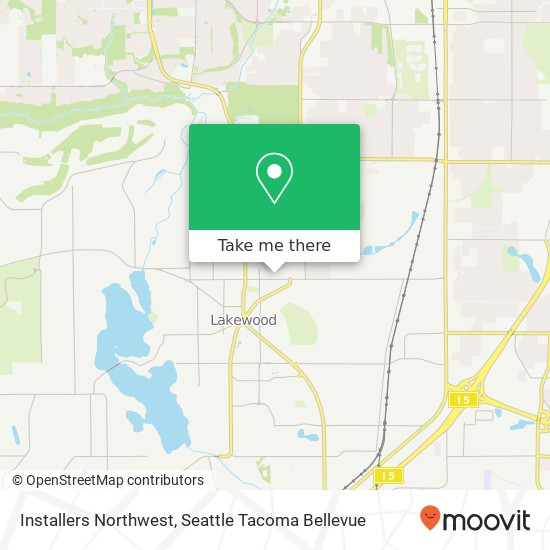 Mapa de Installers Northwest, 5473 Steilacoom Blvd SW