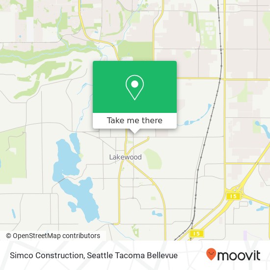 Simco Construction, 5515 Steilacoom Blvd SW map