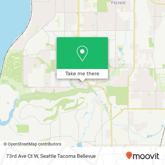 73rd Ave Ct W, University Place, WA 98467 map