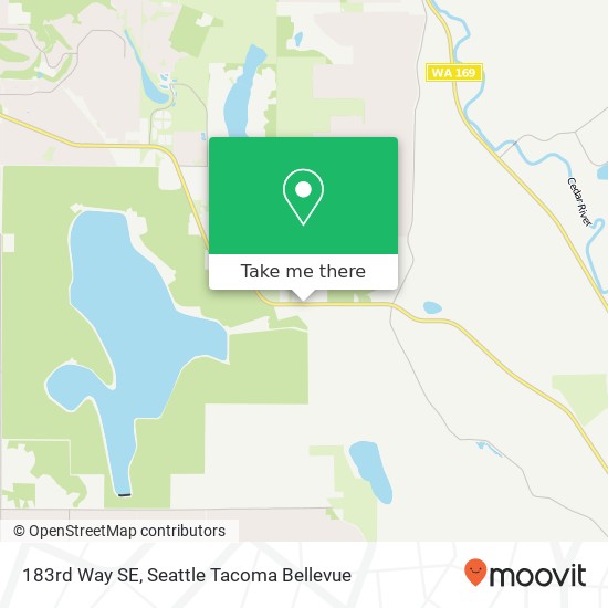 Mapa de 183rd Way SE, Renton, WA 98058