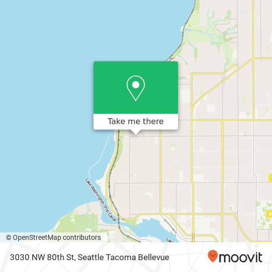 3030 NW 80th St, Seattle, WA 98117 map