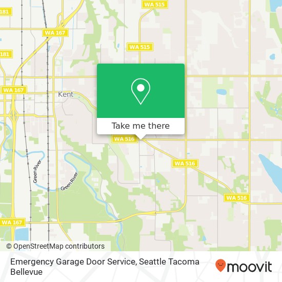 Mapa de Emergency Garage Door Service, 10407 SE 256th St