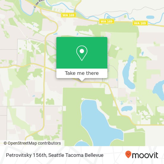 Mapa de Petrovitsky 156th, Renton, WA 98058