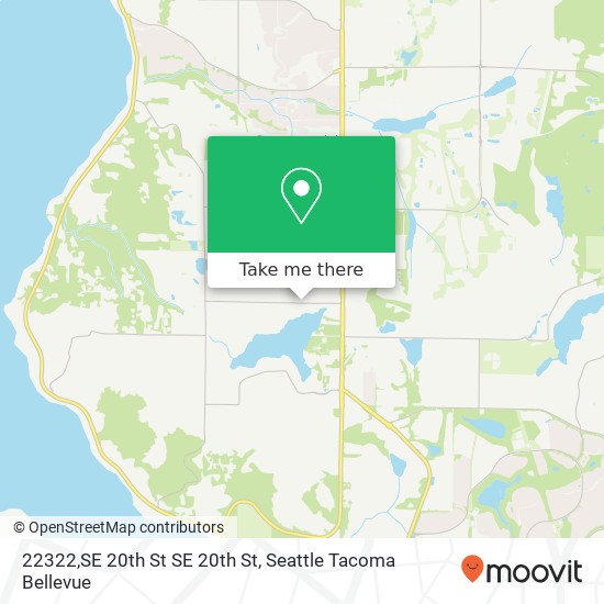 Mapa de 22322,SE 20th St SE 20th St, Sammamish, WA 98075