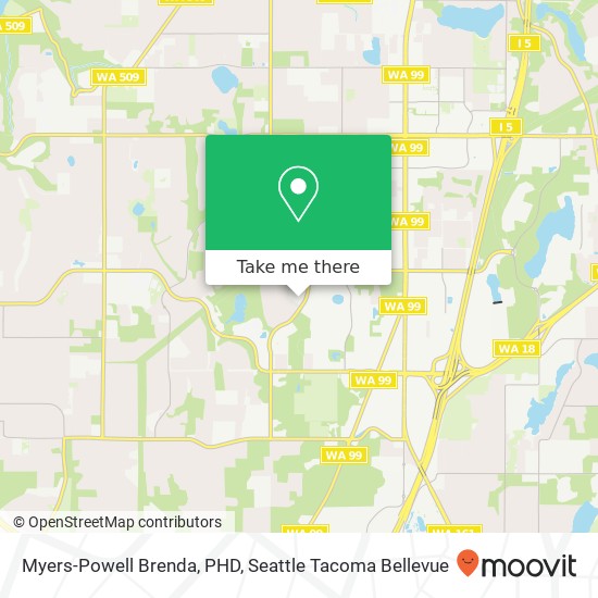 Mapa de Myers-Powell Brenda, PHD, 33915 1st Way S