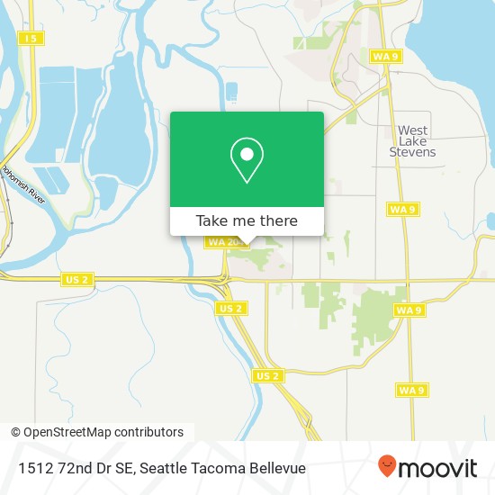 Mapa de 1512 72nd Dr SE, Lake Stevens, WA 98258