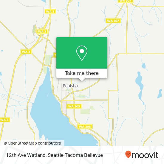 Mapa de 12th Ave Watland, Poulsbo, WA 98370