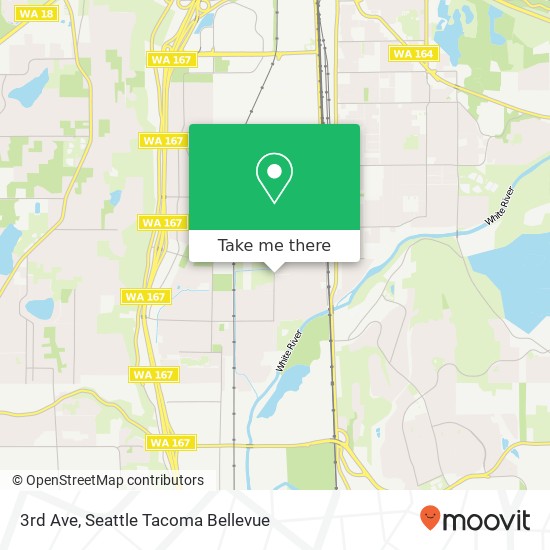 Mapa de 3rd Ave, Pacific, WA 98047