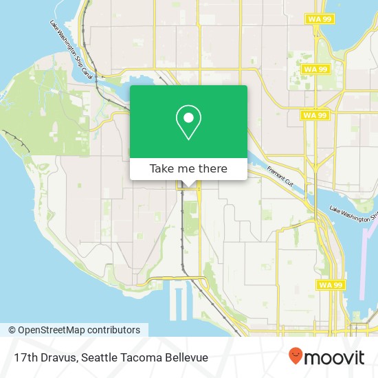 Mapa de 17th Dravus, Seattle, WA 98119