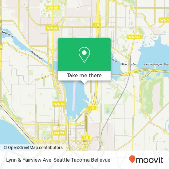 Mapa de Lynn & Fairview Ave, Seattle, WA 98102